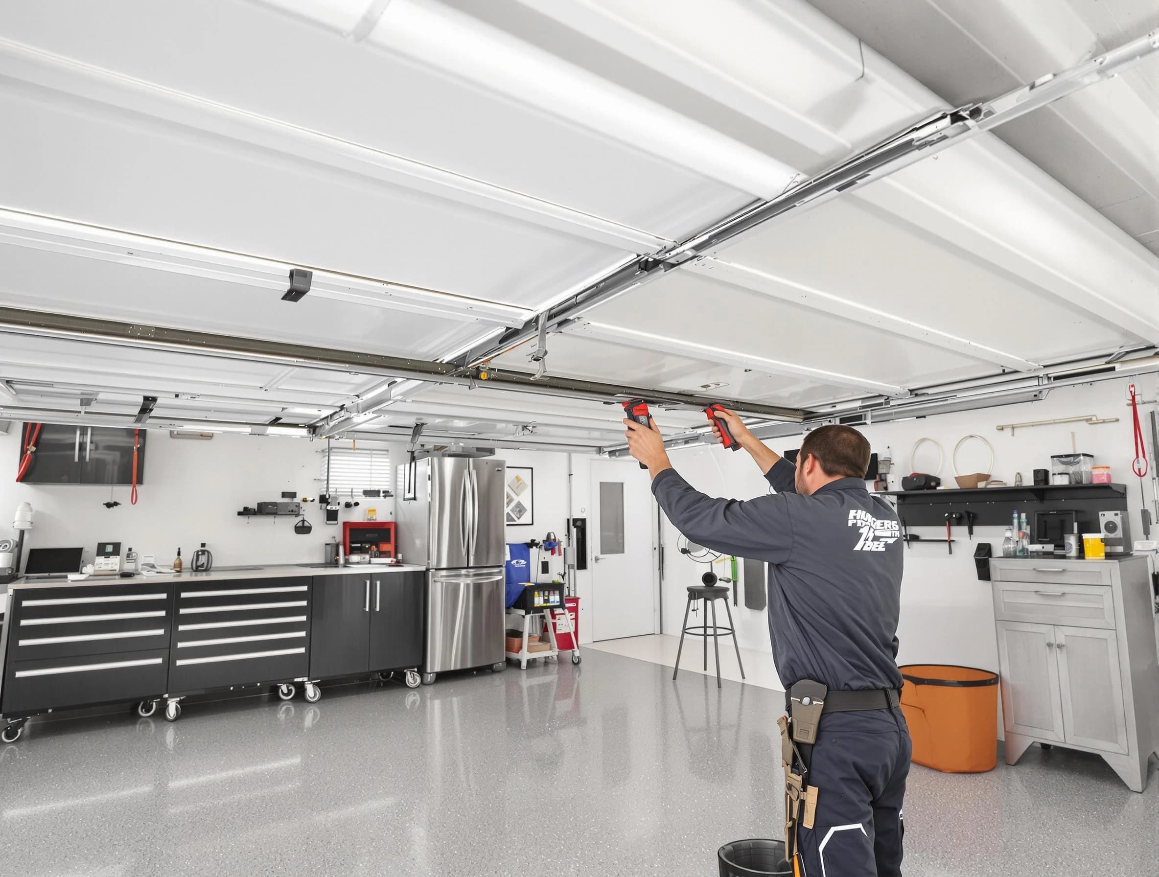 Overhead garage door repair service by Greenwood Village Garage Door Repair in Greenwood Village