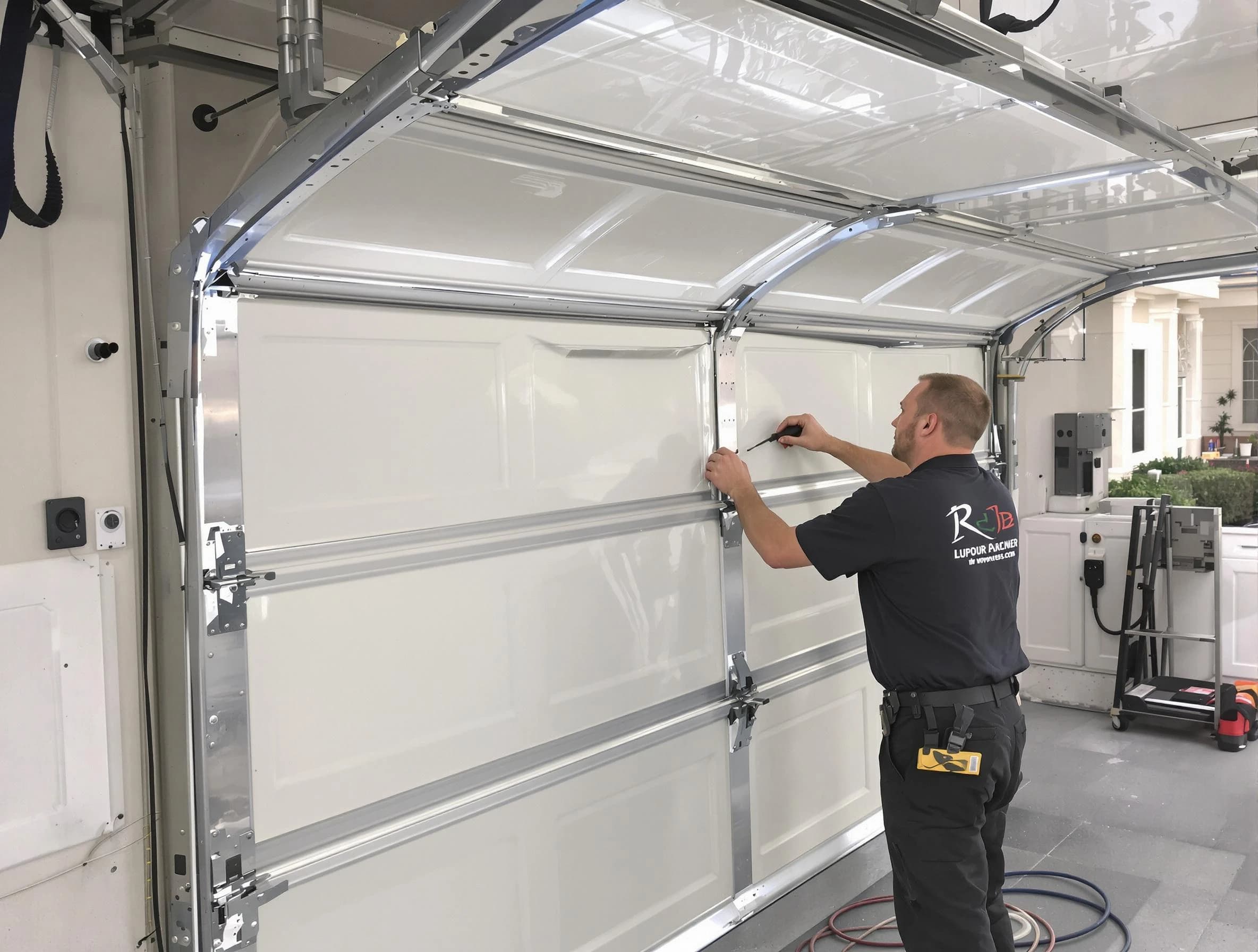 Greenwood Village Garage Door Repair professional performing panel repair in Greenwood Village