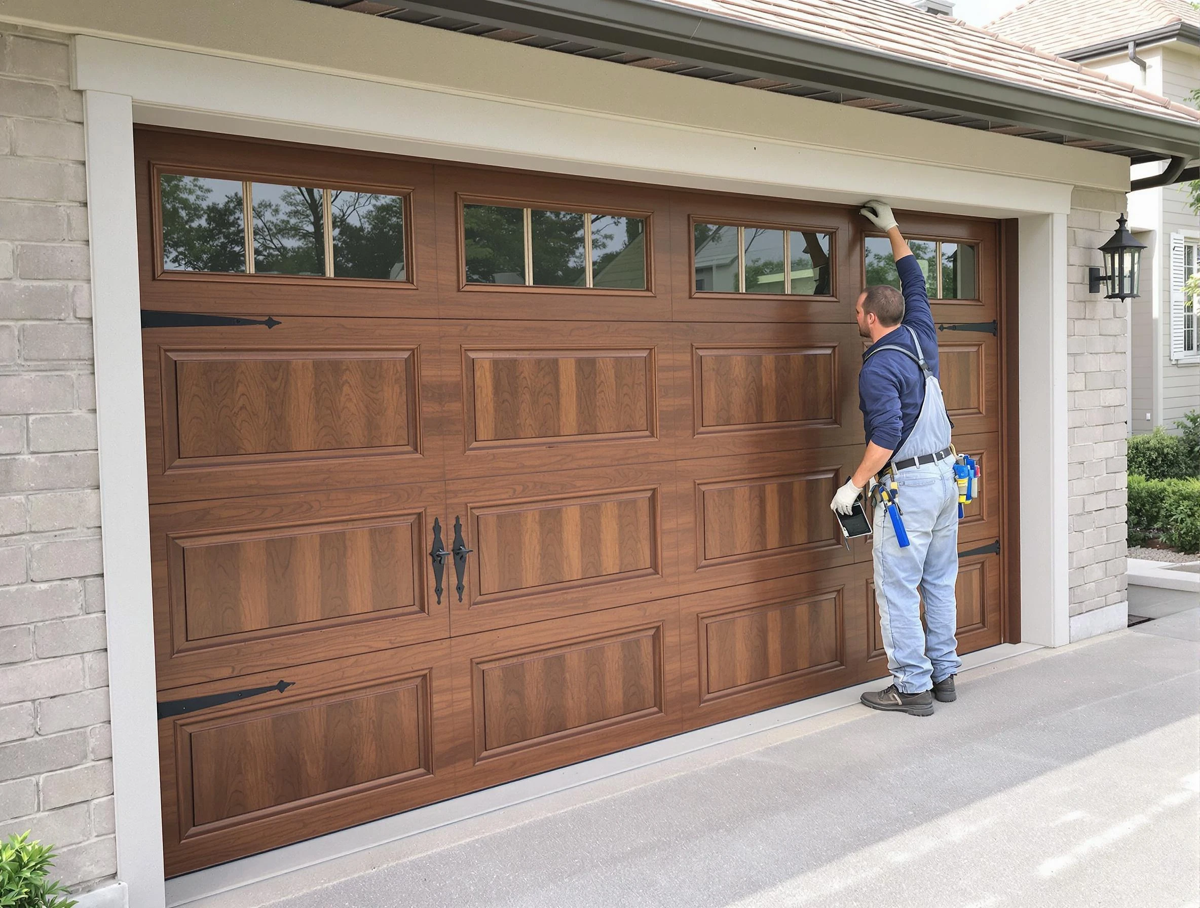 Custom garage door showcase by Greenwood Village Garage Door Repair in Greenwood Village